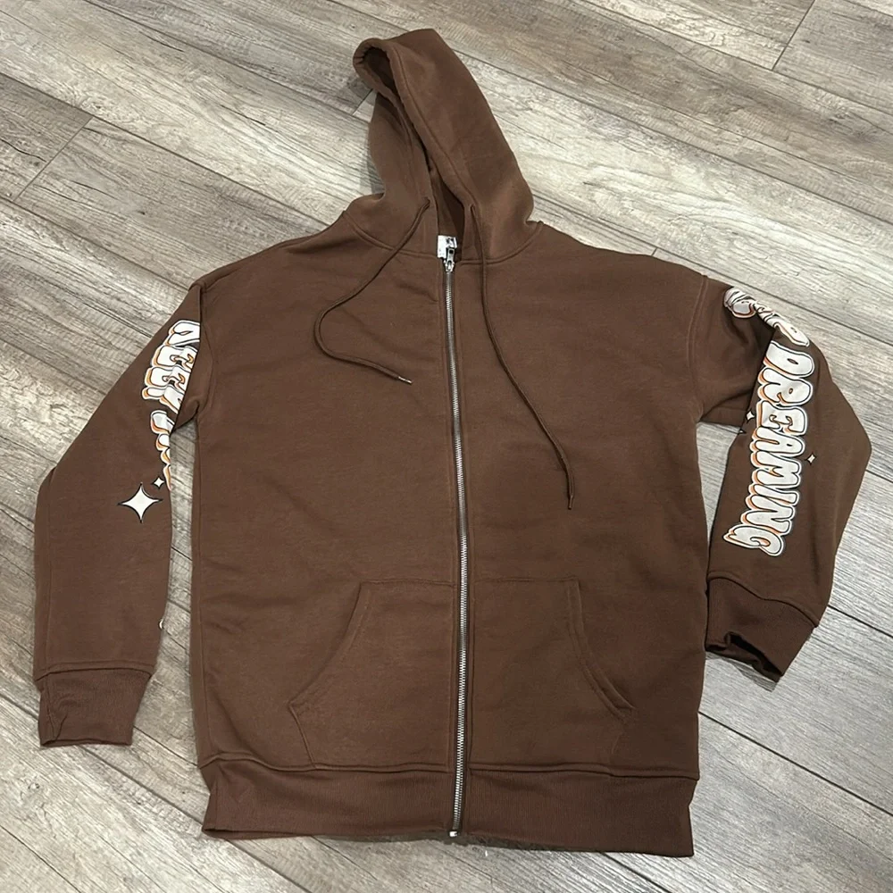Brown Graphic Hoodie - Picture 3 of 3